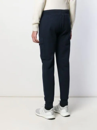 Shop C.p. Company Flap Pocket Track Pants In Blue