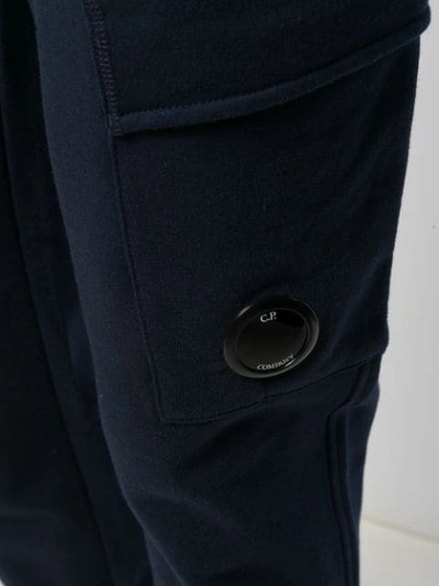 Shop C.p. Company Flap Pocket Track Pants In Blue