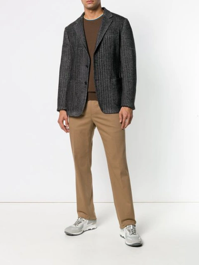 Shop Fendi Tailored Long Trousers - Brown