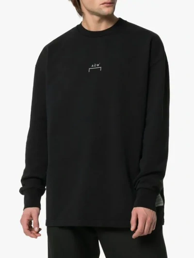 Shop A-cold-wall* Logo Print Sweatshirt In Black