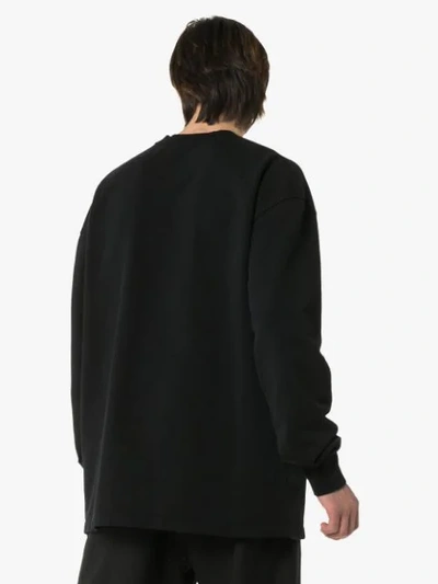 Shop A-cold-wall* Logo Print Sweatshirt In Black