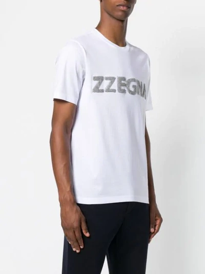 Shop Z Zegna Logo Print T-shirt In White