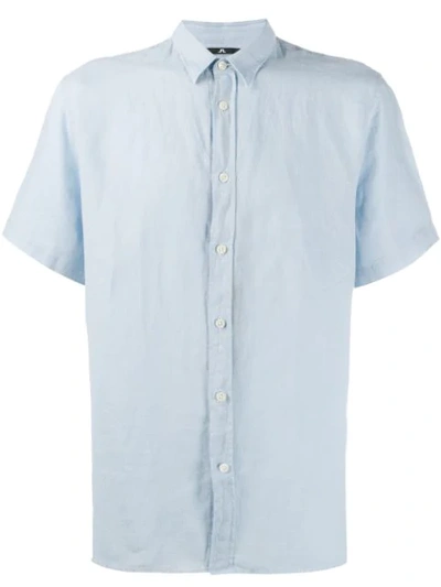 Shop J. Lindeberg J.lindeberg Short-sleeved Daniel Shirt - Blue