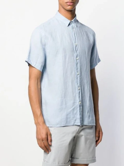 Shop J. Lindeberg J.lindeberg Short-sleeved Daniel Shirt - Blue