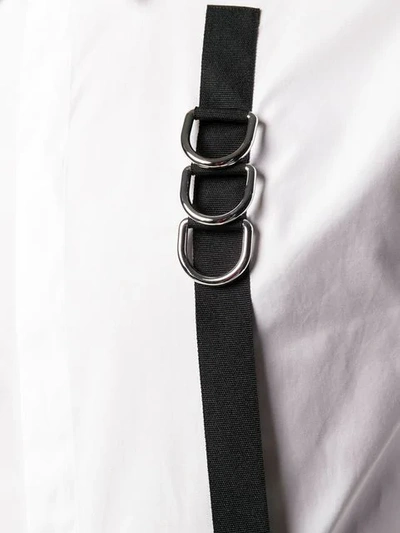 Dsquared2 Contrast Strap Shirt In White