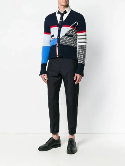 Shop Thom Browne 4 In Blue