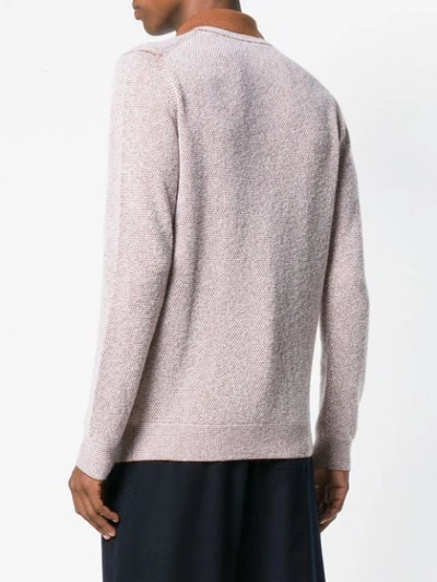 Shop Ermenegildo Zegna Collared Sweater In Brown