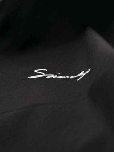 Shop Givenchy Contrast Logo Shirt In Black