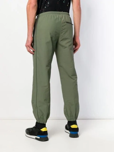 Shop Off-white Elasticated Trousers In Green