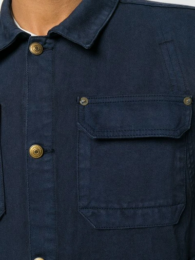 Shop Henrik Vibskov Mads Cardo Denim Jacket In Blue