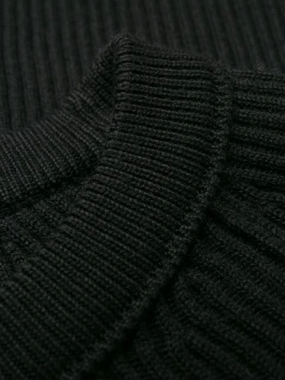 STONE ISLAND 罗纹针织毛衣 - 黑色
