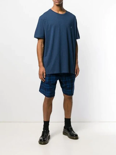 Shop Vivienne Westwood Plaid Shorts In Blue
