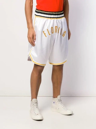 Shop Faith Connexion Florida Mesh Basketball Shorts In White