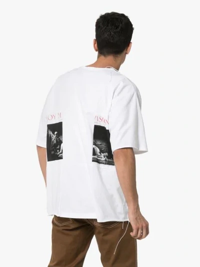 Shop Children Of The Discordance Rear Printed T-shirt In White
