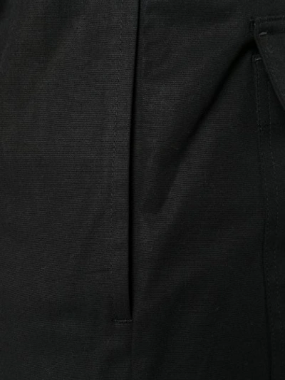 RICK OWENS 经典棉质抽绳运动裤 - 黑色