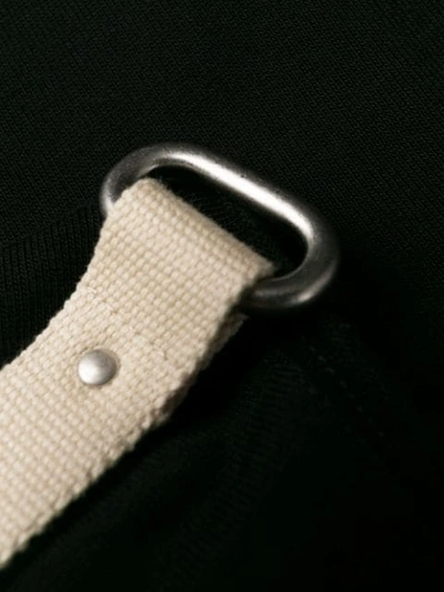 RICK OWENS BUCKLE DETAIL TANK TOP - 黑色