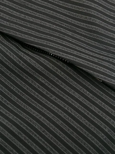 Shop Prada Striped Straight-leg Trousers In Grey