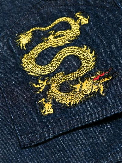 Dragon贴袋棉质混纺牛仔裤