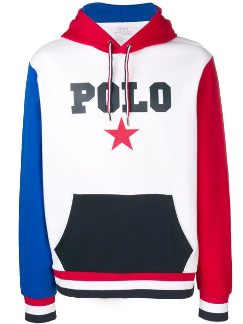 Polo Ralph Lauren Star Polo Hoodie In White | ModeSens