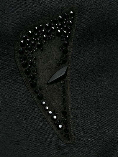 Shop Fendi Shawl Lapel Blazer In Black