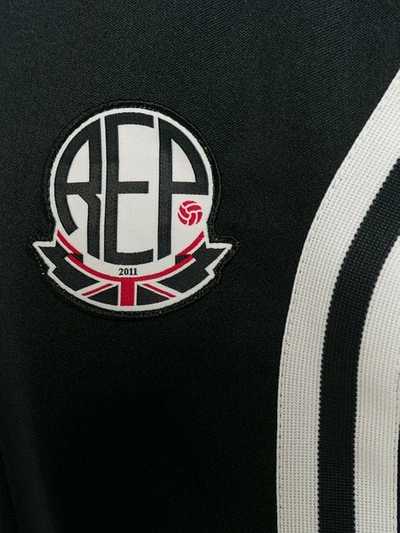 Shop Represent Logo Patch Zipped Sweater In Black