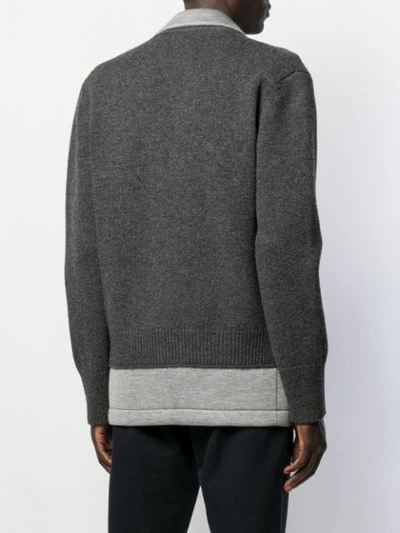 Shop Maison Margiela Double Layer Jacket In Grey