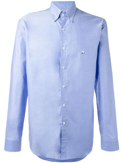 Shop Etro Button-down Shirt - Blue