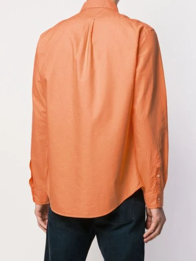 Shop Polo Ralph Lauren Logo Classic Shirt In Orange