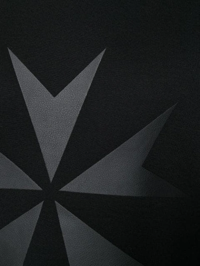 Shop Neil Barrett Military Star Print Sweatshirt In Black