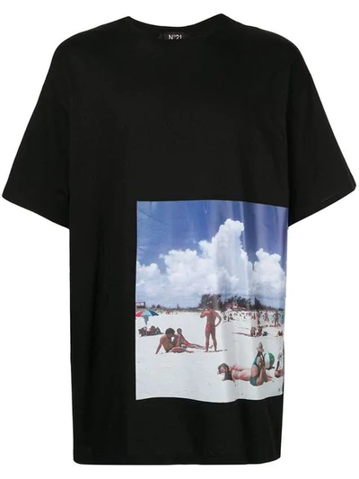 Shop N°21 Graphic Print T In Black