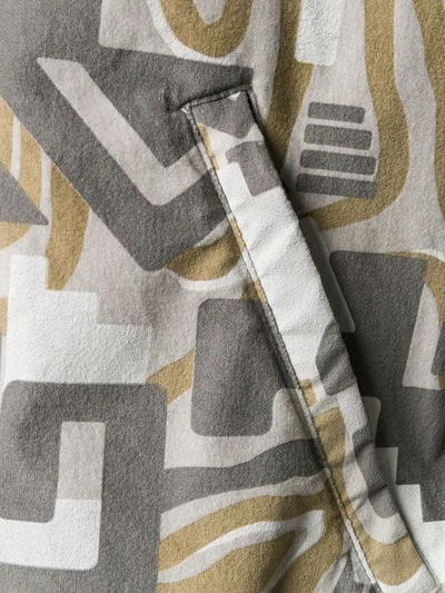 Napa By Martine Rose Geometric Pattern Sports Jacket In Grey