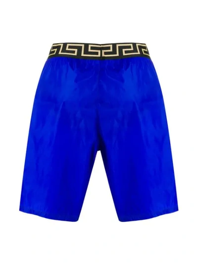 Shop Versace Medusa Swim Shorts In Blue