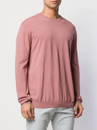 Shop Jacob Cohen Classic Knit Sweater In Pink