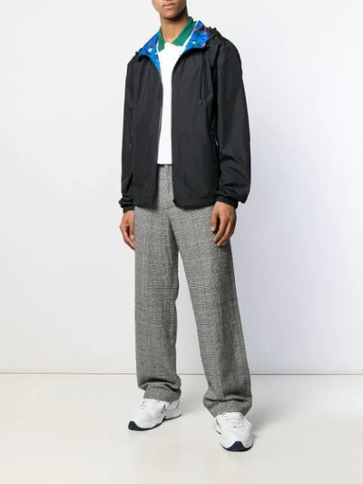 Shop Kenzo Lightweight Hooded Jacket - Black
