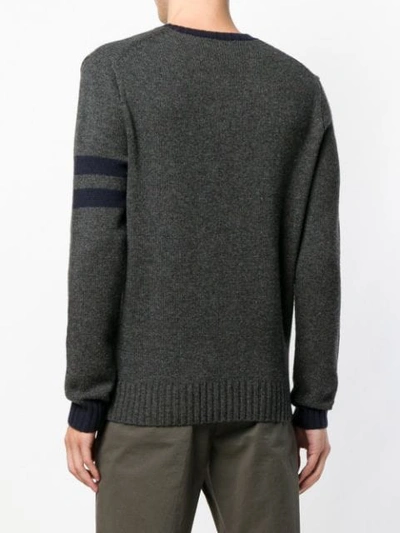 POLO RALPH LAUREN TEDDY BEAR KNITTED JUMPER - 灰色