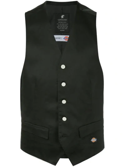 Shop Loveless X Dickies Formal Vest In Black
