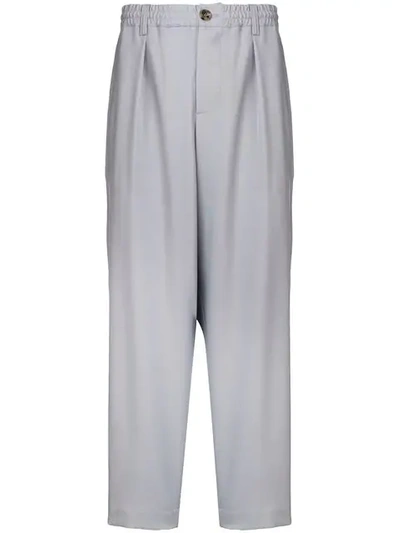 Shop Marni High Waist Trousers In Grey