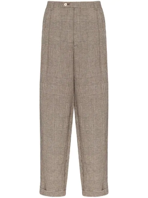 Gucci Loose-fit Check Trousers In 2185 Multicoloured | ModeSens