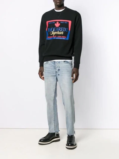 Dsquared2 Graphic Logo Sweatshirt In Black