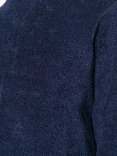 Shop Doppiaa American Terry Sweatshirt In Blue