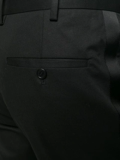 Shop Neil Barrett Cropped Tailored Trouser In Black