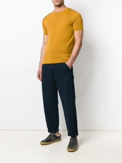 Shop Aspesi Classic Fitted T In Yellow