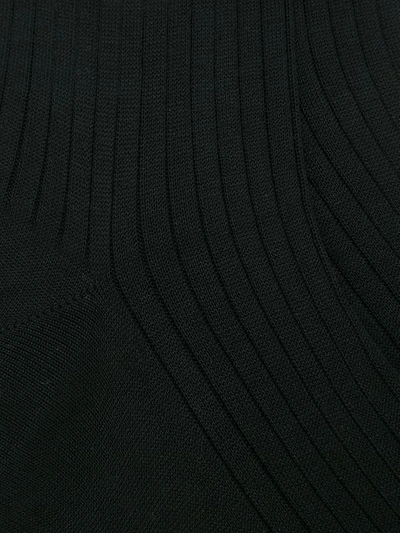 Shop Fashion Clinic Timeless Ribbed Socks - Black