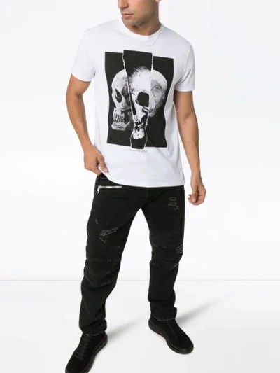 Shop Alexander Mcqueen Skull Print T-shirt In White