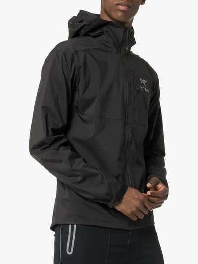 Shop Arc'teryx Squamish Hooded Jacket In Black