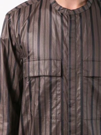 Shop Siki Im Striped Shirt In Brown