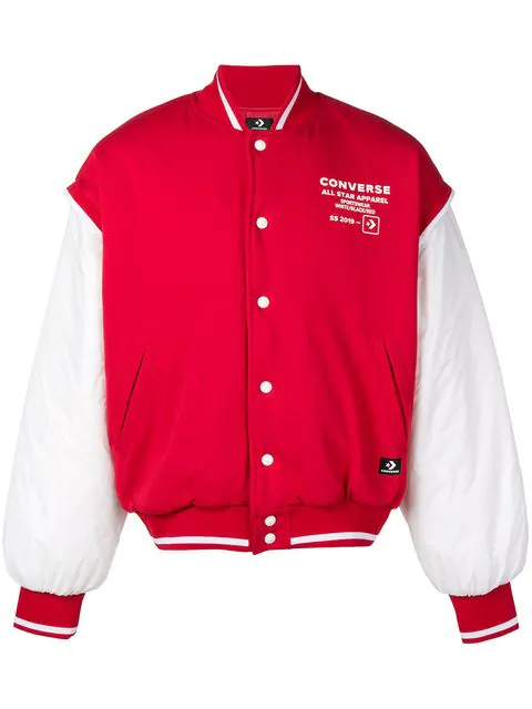red converse jacket