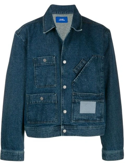 Shop Rassvet Slip Pocket Denim Jacket In Blue