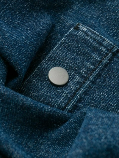 Shop Rassvet Slip Pocket Denim Jacket In Blue