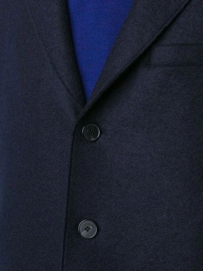 Shop Harris Wharf London Single-breasted Coat - Blue